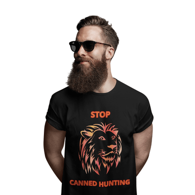 STOP CANNED LION HUNTING UNISEX T-SHIRT