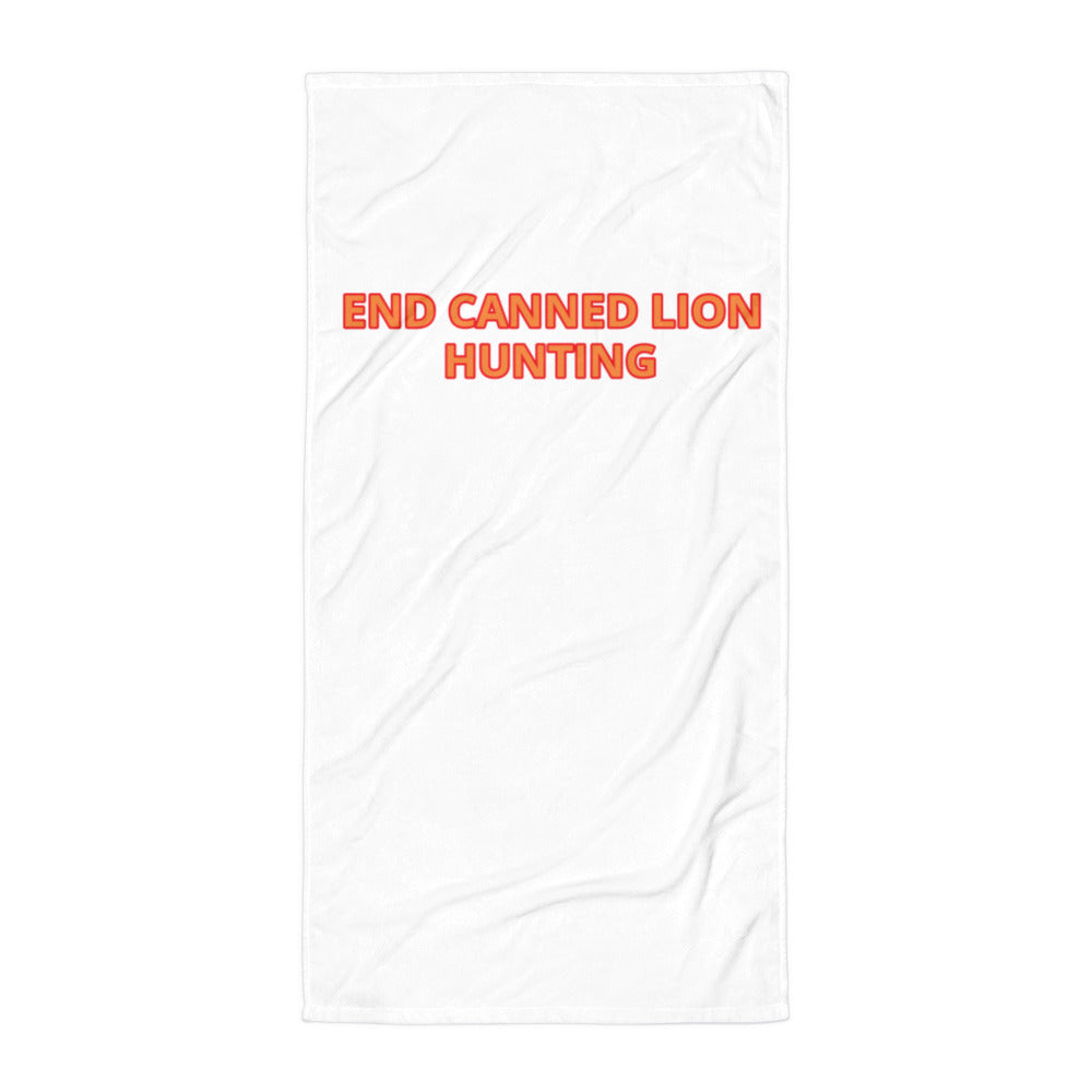 END CANNED LION HUNTING TOWEL