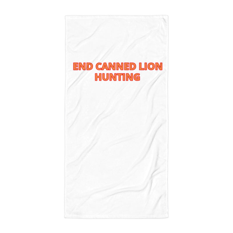 END CANNED LION HUNTING TOWEL