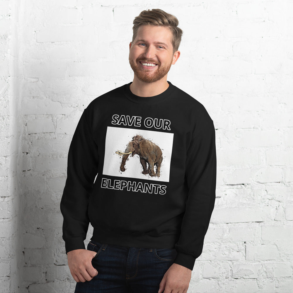 SAVE OUR ELEPHANTS UNISEX SWEATSHIRT