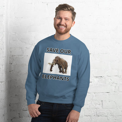 SAVE OUR ELEPHANTS UNISEX SWEATSHIRT