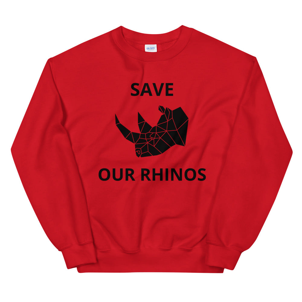 SAVE OUR RHINOS UNISEX SWEATSHIRT