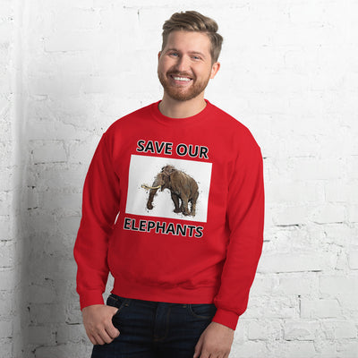 SAVE OUR ELEPHANTS UNISEX SWEATSHIRT