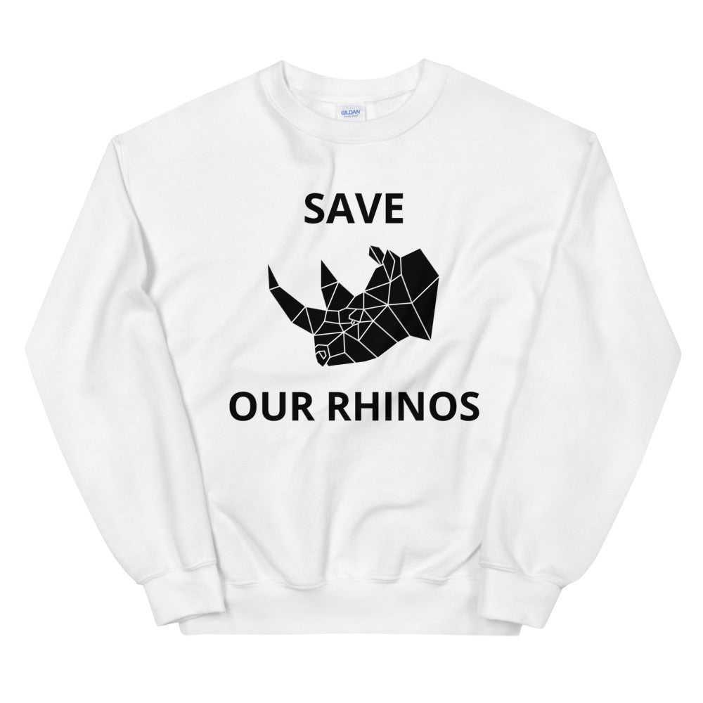 SAVE OUR RHINOS UNISEX SWEATSHIRT