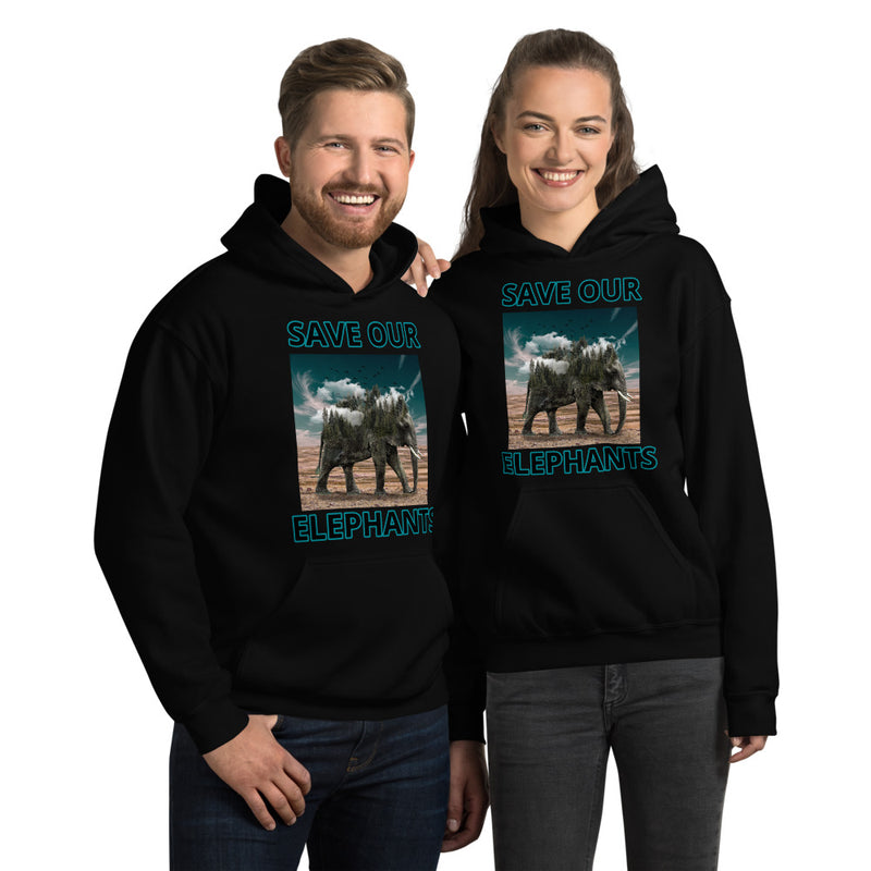 SAVE OUR ELEPHANTS UNISEX HOODIE