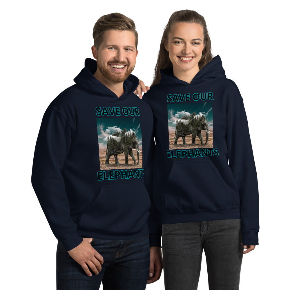 SAVE OUR ELEPHANTS UNISEX HOODIE