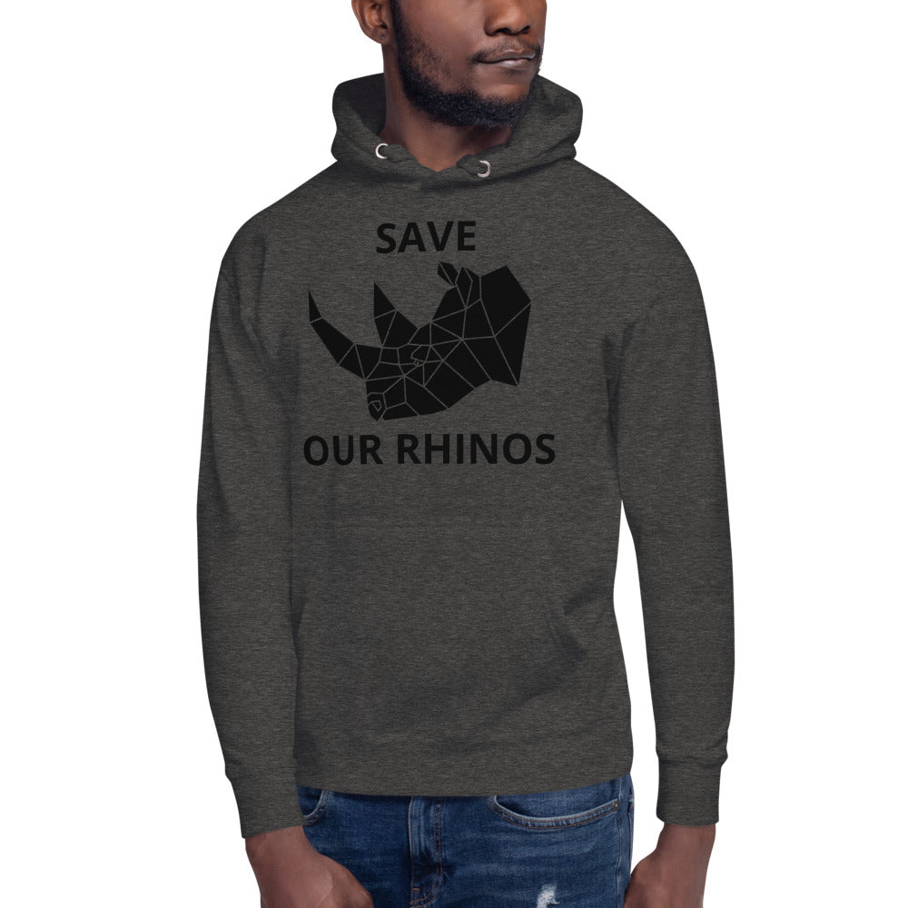 SAVE OUR RHINOS UNISEX HOODIE