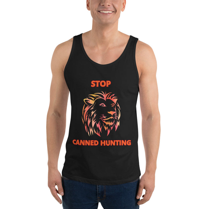 STOP CANNED LION HUNTING TANK TOP