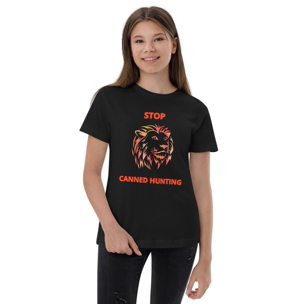 KIDS (YOUTH) UNISEX END CANNED LION HUNTING T-SHIRT