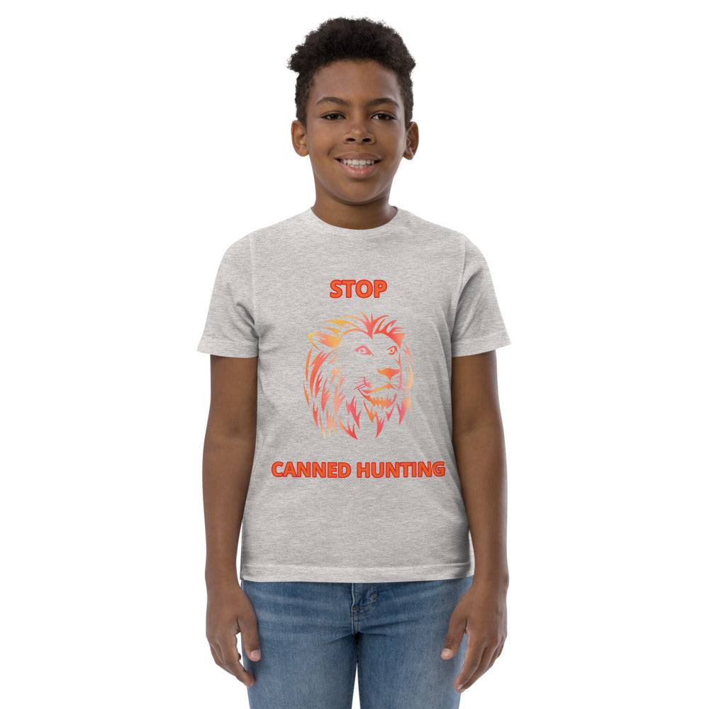 KIDS (YOUTH) UNISEX END CANNED LION HUNTING T-SHIRT